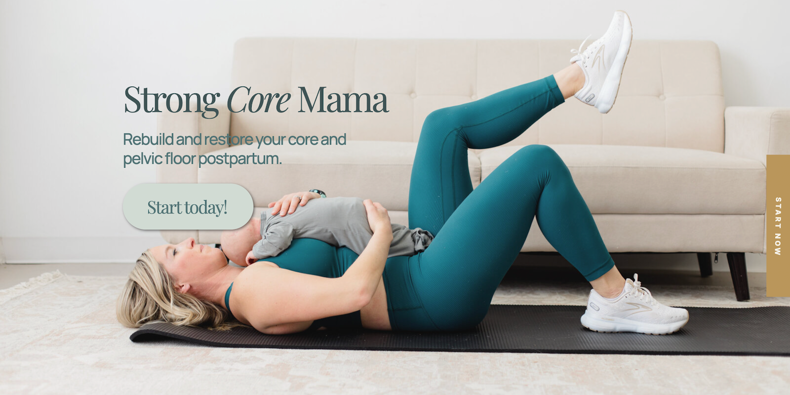 Strong Core Mama is an online program that helps you reduce postpartum pelvic floor pain. 