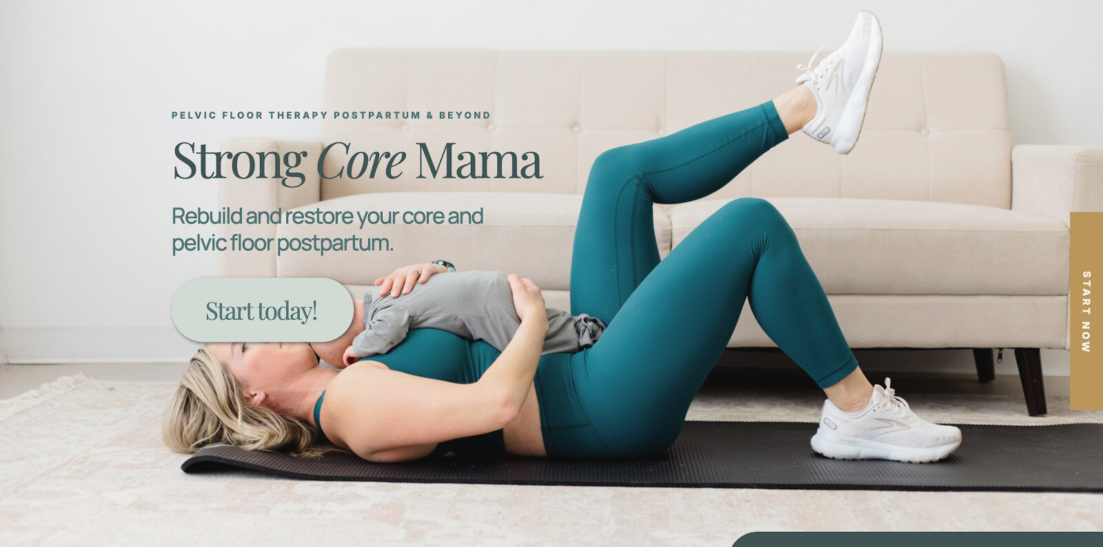Strong Core Mama is a physical therapy program that can help you mininize rib flare postpartum.