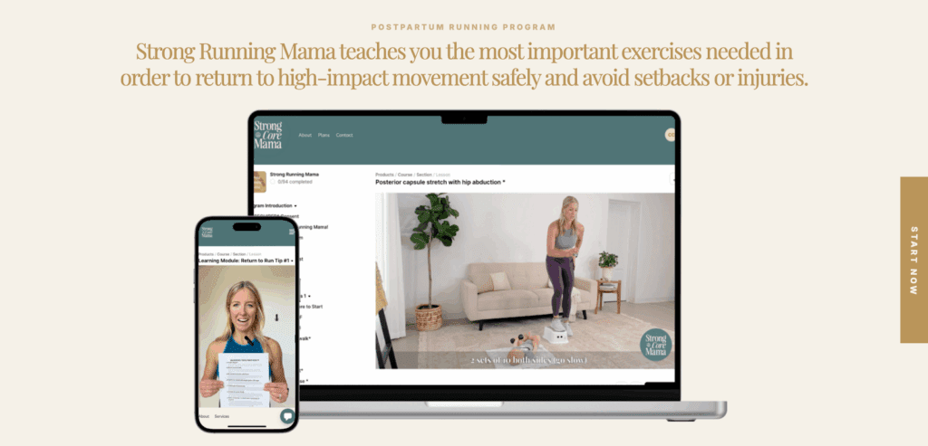 Strong Running Mama is a postpartum running program for moms. If you want to start running while breastfeeding, it's for you! 