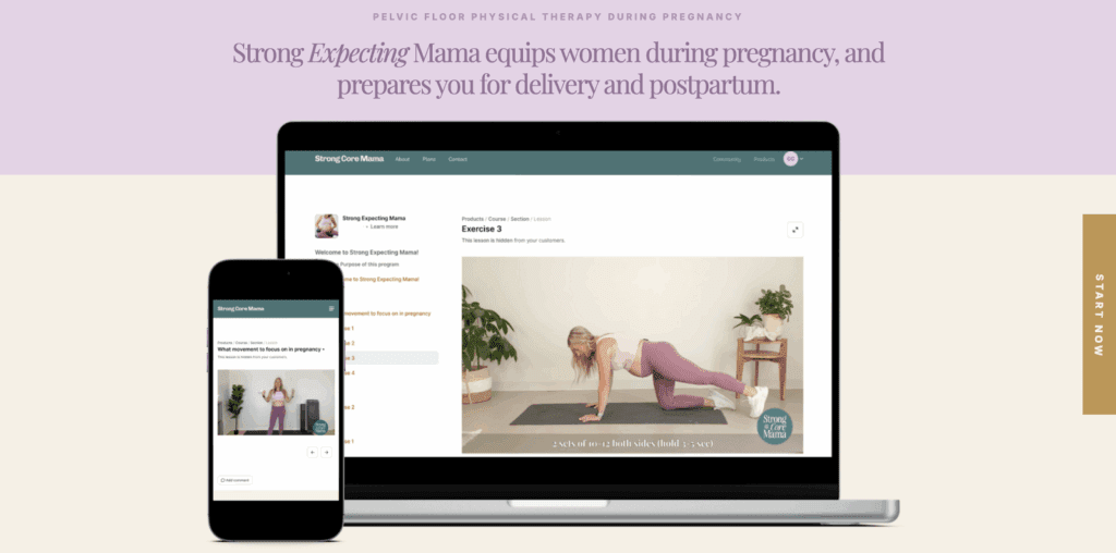 Strong Expecting Mama. 