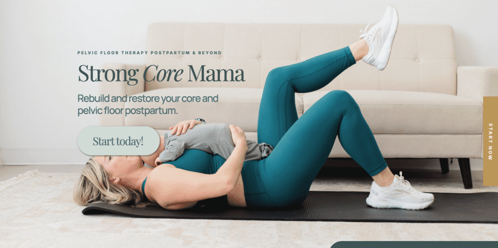Strong Core Mama is a physical therapy program that can help with postpartum back pain.