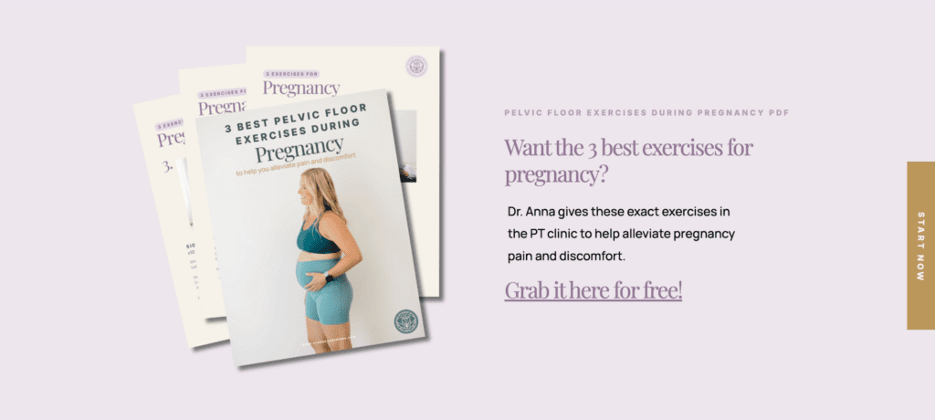 Wondering when to start pelvic floor therapy during pregnancy? Try these 3 exercises today!