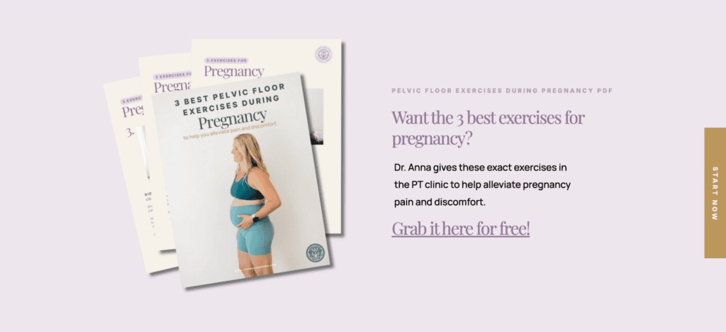 Pelvic floor exercises during pregnancy that can help with leaking.
